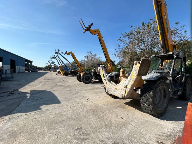 Used telehandlers we bought at a Central Florida equipment yard