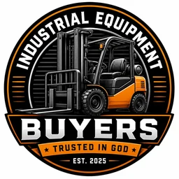 Industrial Equipment Buyers logo — forklift emblem